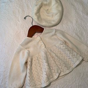 Janie and Jack Matching Sweater and Beret